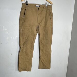 Edgevale Pants Mens 32 Tan Cordura Canvas Workwear Made In USA Durable